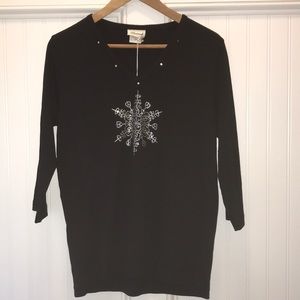 ✨2 for $10✨ Women’s 3/4 Sleeve Holiday Top